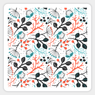 Floral Background Pattern Sticker